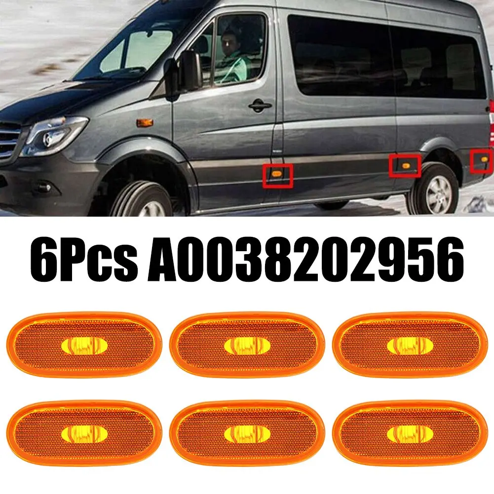 Фото 6 шт., автомобильные боковые маркеры для Mercedes Benz Sprinter W906 2006 + A0038202956 №4
