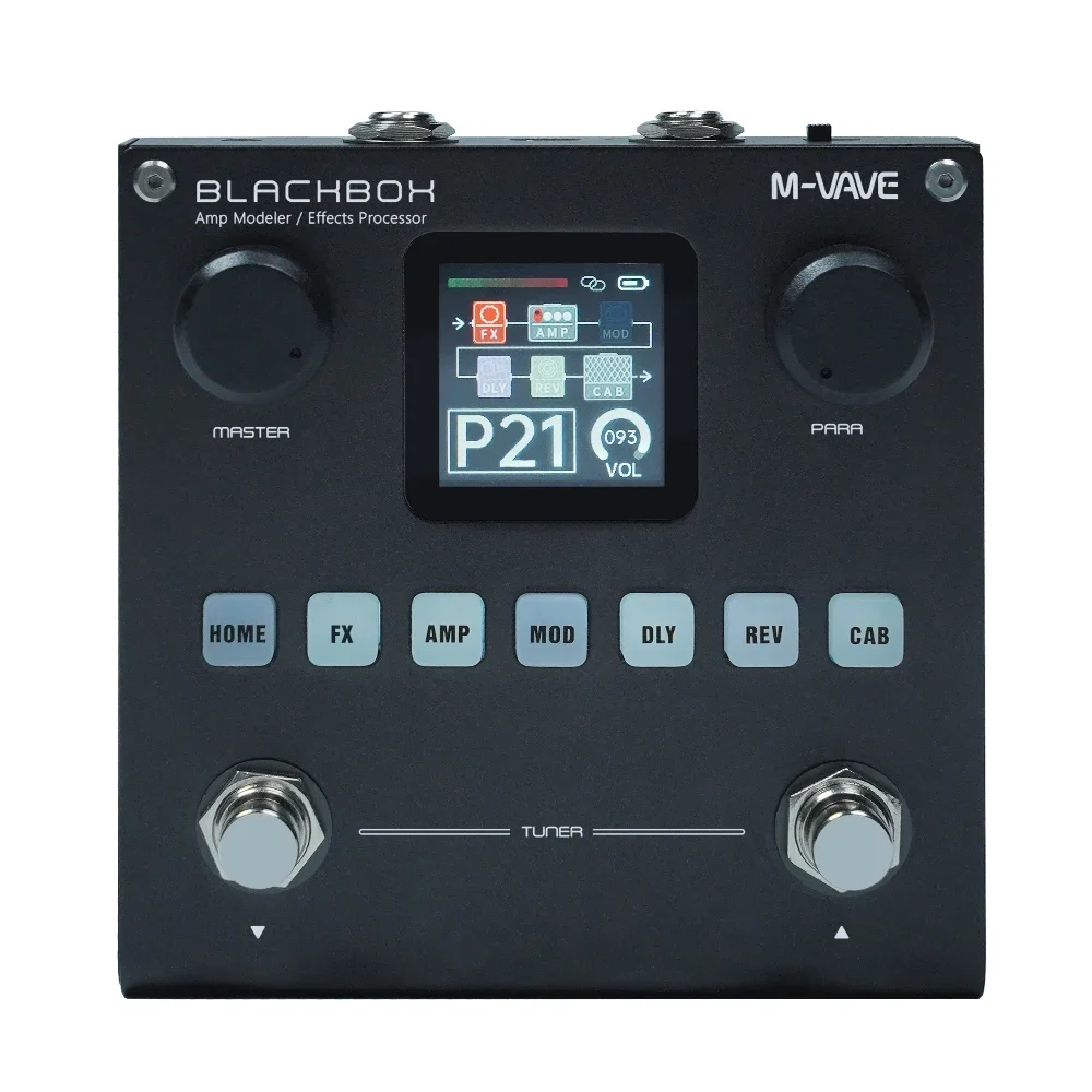Гитарные педали M-VAVE Black Box Комбинированная педаль эффектов Встроенный аккумулятор Поддержка ИК-нагрузки ANN