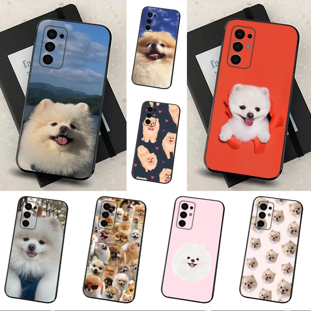 Чехол для телефона с милыми собаками P-Pomeranian для Samsung Galaxy A91, A80, A73, A72, A71, A53A52, A32, A31A22, A21s, A20, черный чехол