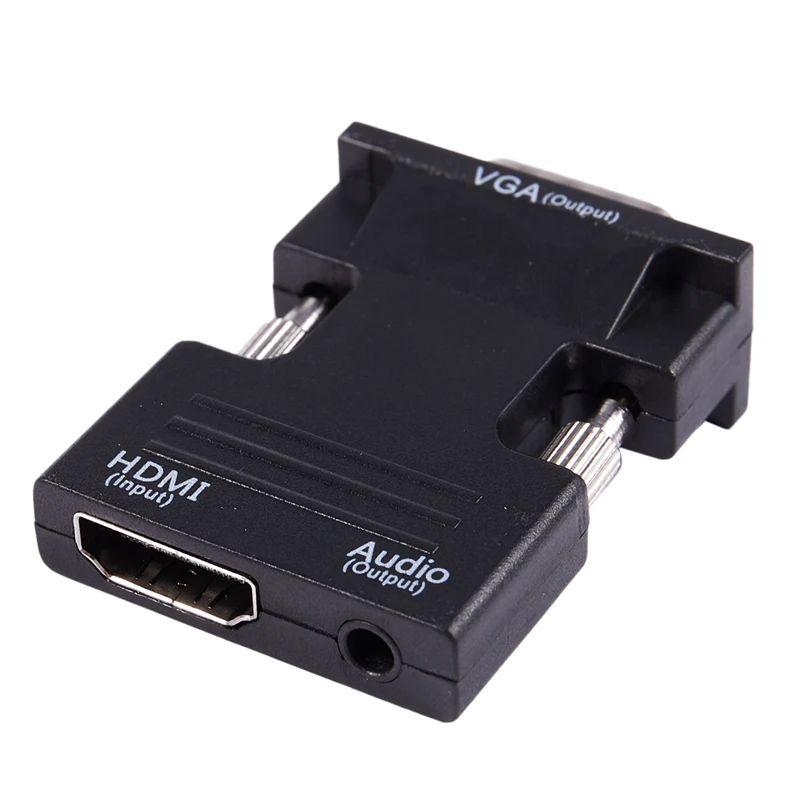 Адаптер-преобразователь 1080P HDMI мама-VGA папа с аудиовыходом