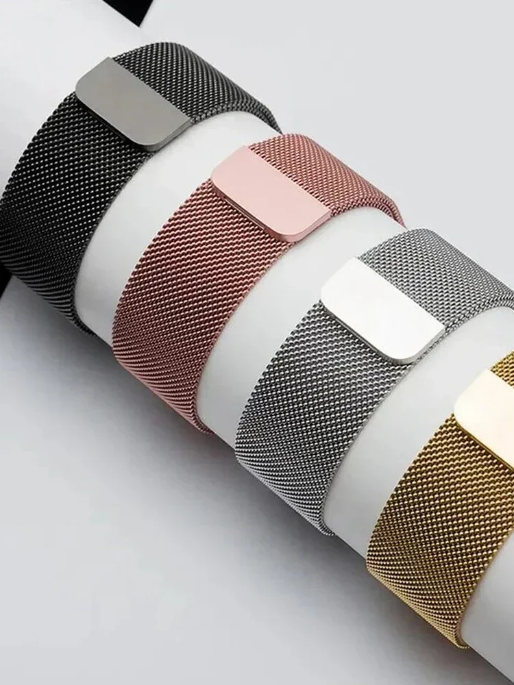 Ремешок «Миланская петля» для apple watch, металлический браслет для iwatch series 9 8 7 6 5 4 3 SE, ультра 49 мм 45 мм 44 мм 41 мм 40 мм