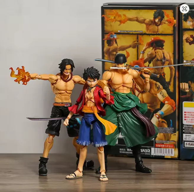 Цельная фигурка Portgas D Ace Monkey D Luffy Roronoa Zoro, модель игрушки в подарок для коллекции