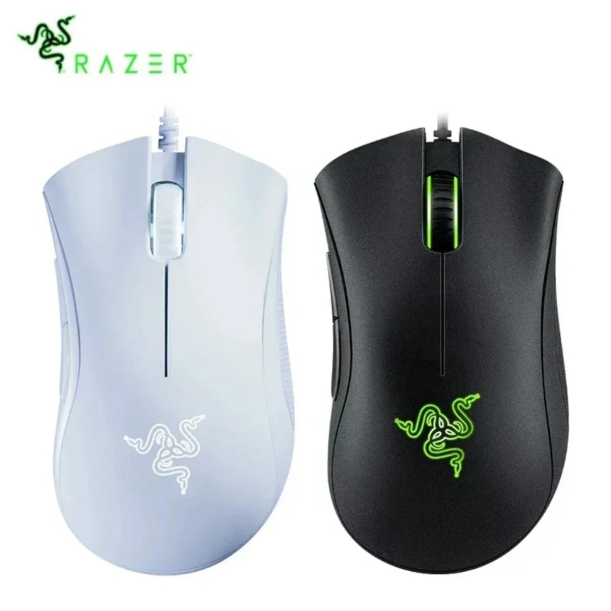 Проводная игровая мышь Razer DeathAdder, мышка 6400 точек/дюйм, оптический сенсор, 5 кнопок, игровая мышка для ноутбука, ПК, геймера,