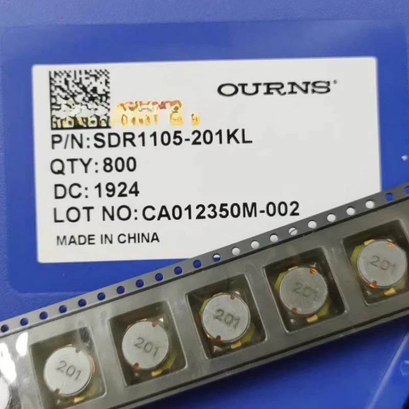 SDR1105-201KL 200uH 10% 1A 10*11,1*4,8 мм ФИКСИРОВАННЫЙ ИНД 200UH 1A 650 МОм SMD Электронные компоненты и принадлежности