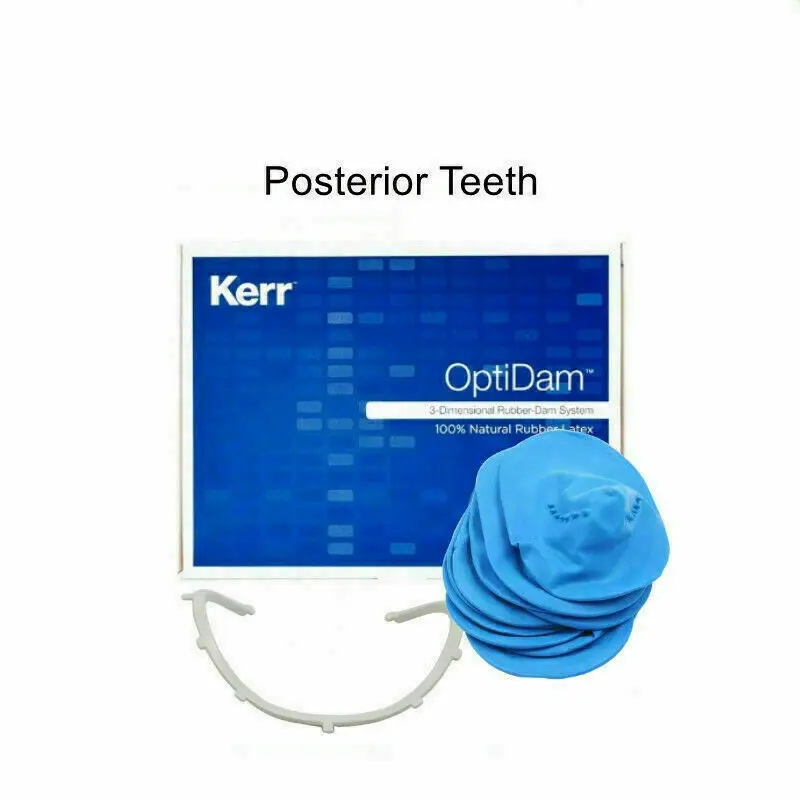 Kerr OptiDam 3D стоматологические резиновые полосы, рама из натурального латекса, задние Эндодонтические Инструменты
