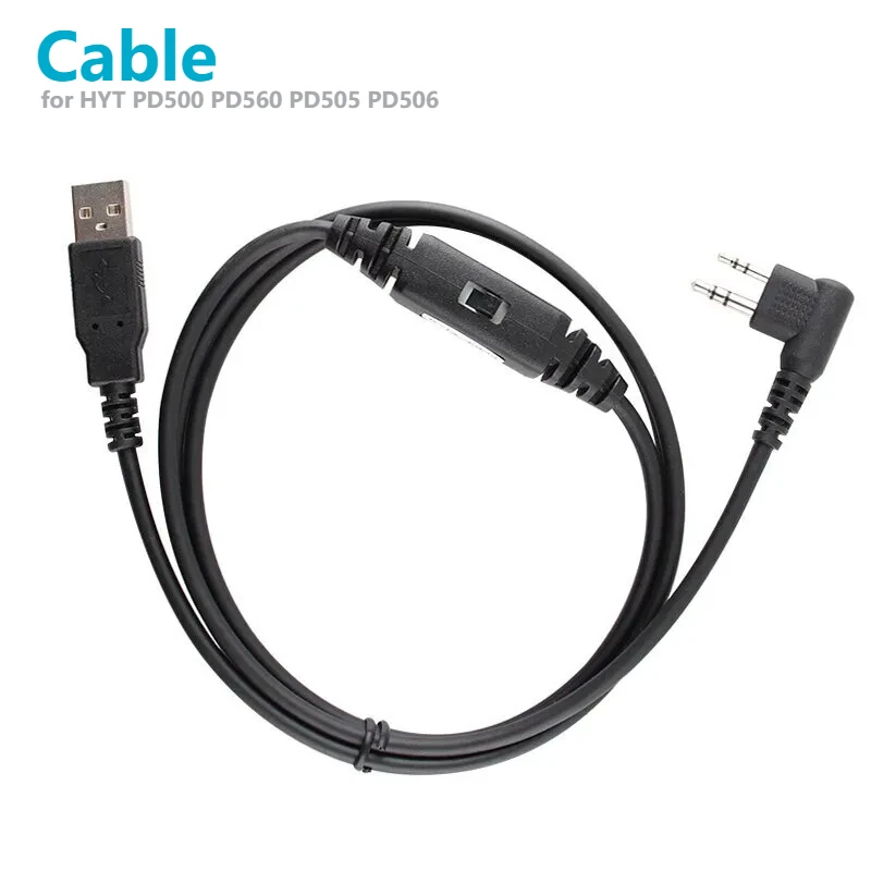 USB-кабель для программирования Walkie Talkie для HYT PD500 PD502 PD505 PD506 PD508 PD560 PD562 PD565 PD568 PD580 PD590 PD566 двусторонний радио