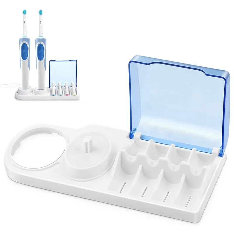 Фото Держатель для зубной щетки Braun Oral B, подставка для зубной щетки в ванную комнату, подставка для зубной щетки, держатель, основа для насадок для зубной щетки с отверстием для зарядного устройства №2
