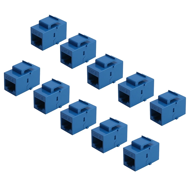10 шт., удлинитель RJ45 Keystone Jack Cat6
