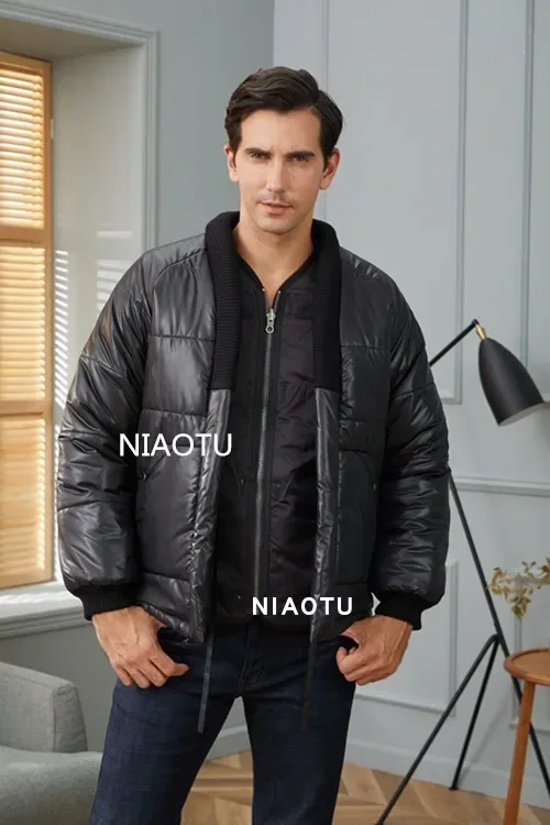 Фото Новое поступление, японское модное пальто Daopao, мужская хлопковая парка Non-visvim Dcdt, черная свободная парка на молнии, куртка высокого качества №4