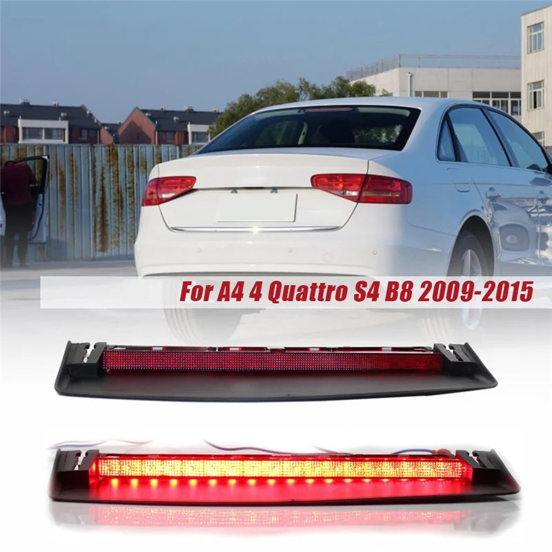 Фото Автомобильный 3-й стоп-сигнал третий 8K 5945097   Для Audi A4 4 Quattro S4 B8 2009-2015 задняя светодиодная лампа высокого третий тормозной сигнал №2