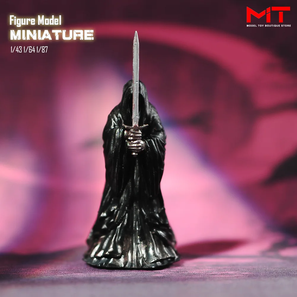 Миниатюрные фигурки 1/87, 1/64, 1/43, 1/24, таинственная фигурка человека с черным плакатом, реквизит для творческой сцены, модель Диона, подарок на Хэллоуин
