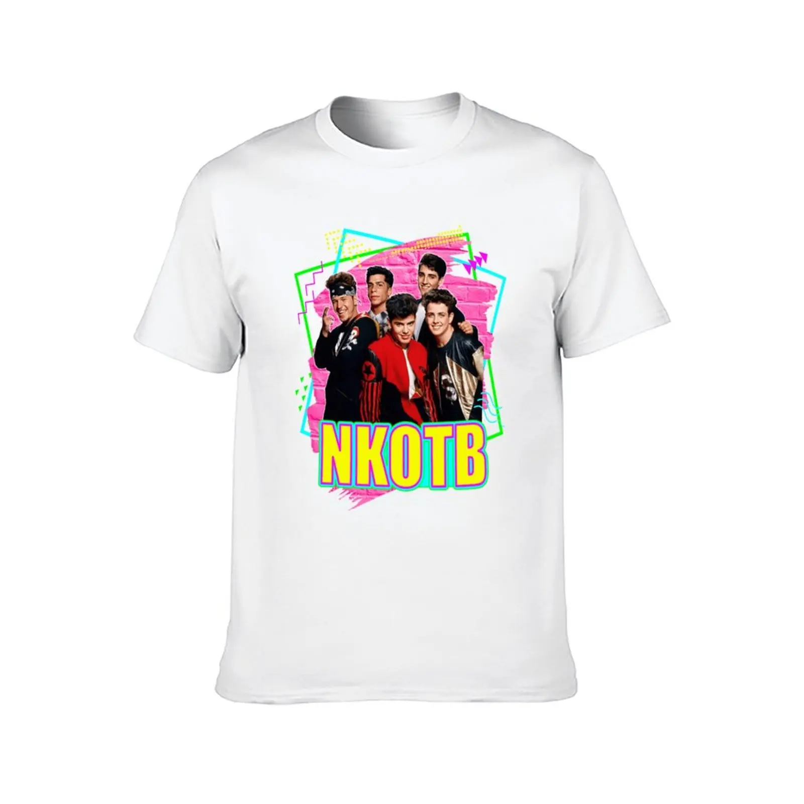 Фото NKOTB музыкальный новый и детский подарок для фанатов футболка хлопковые футболки мужская футболка из 100% хлопка мужская футболка №2