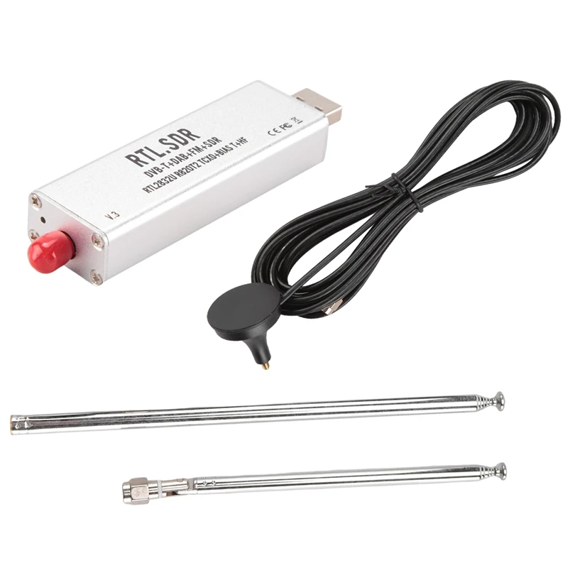 RTL-SDR R820T2 V3 тюнер + Телескопический антенный тюнер + Базовая антенна комплекты аксессуаров