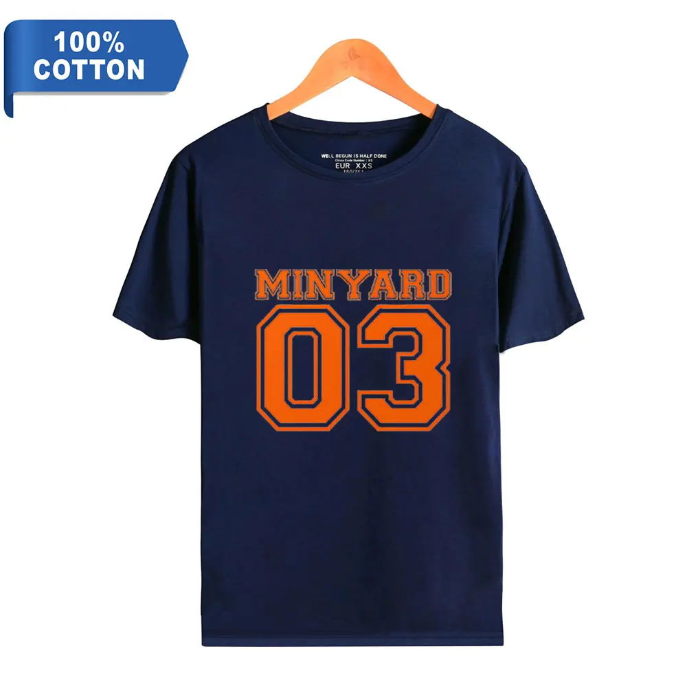 Фото Мужская футболка Kaus The Foxhole Court Logo Minyard 03 Pakaian Musim Panas Pria dan Wanita Kaus Keren Katun Lengan Pendek №5