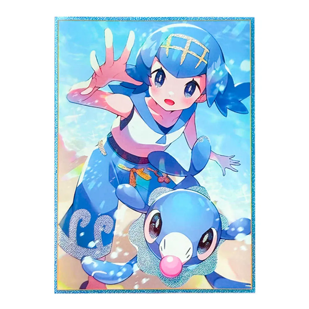 65 шт./компл. 66X91 мм Diy Self Made Ptcg Lana Popplio рукав для карты Ws Opcg Ptcg цветной защитный чехол для флэш-карты аниме-карта подарочная игрушка