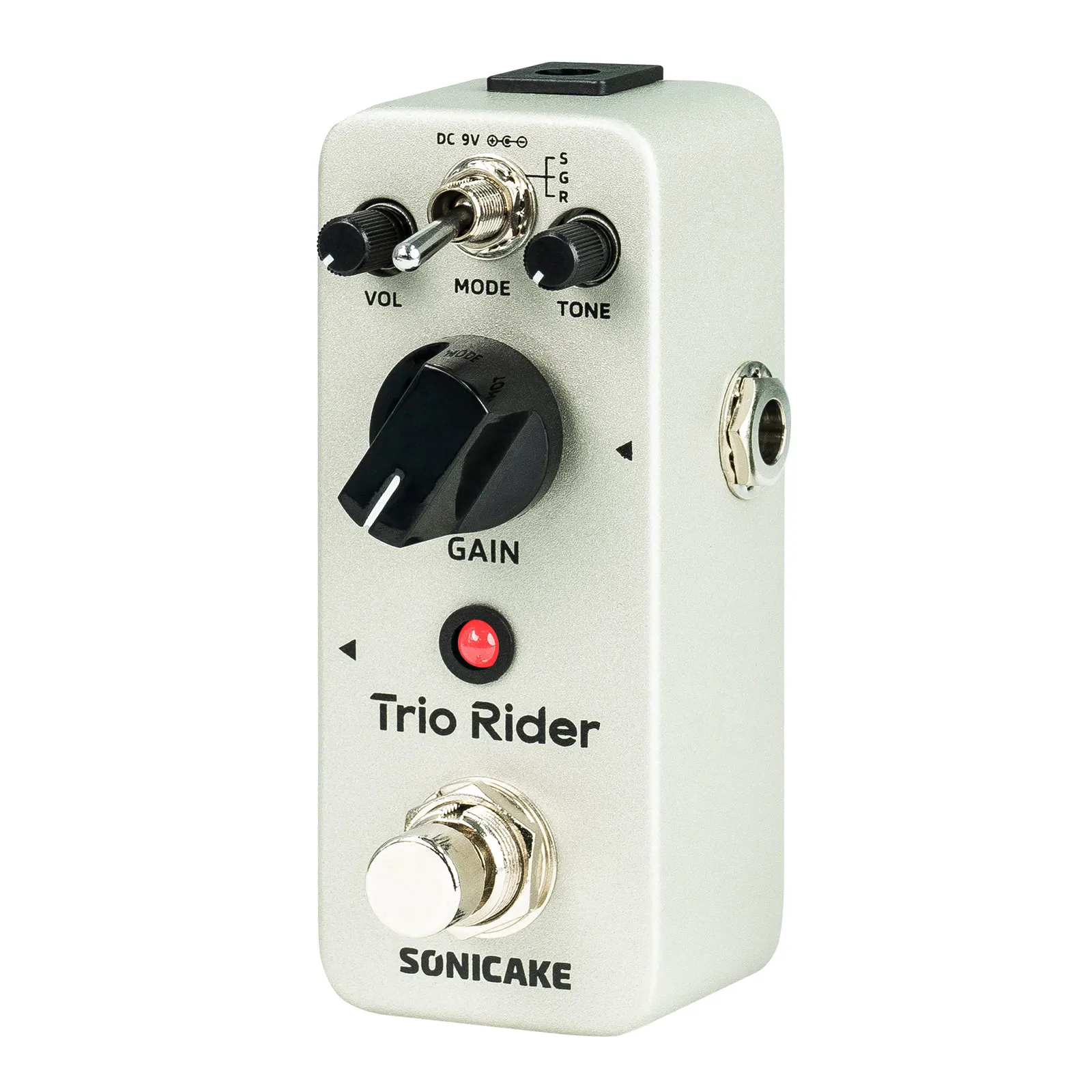 Фото Педаль эффектов для гитары Sonicake Trio Rider Overdrive — Centaur Classic, 100% аналоговый буферный байпас QSS-26 №2