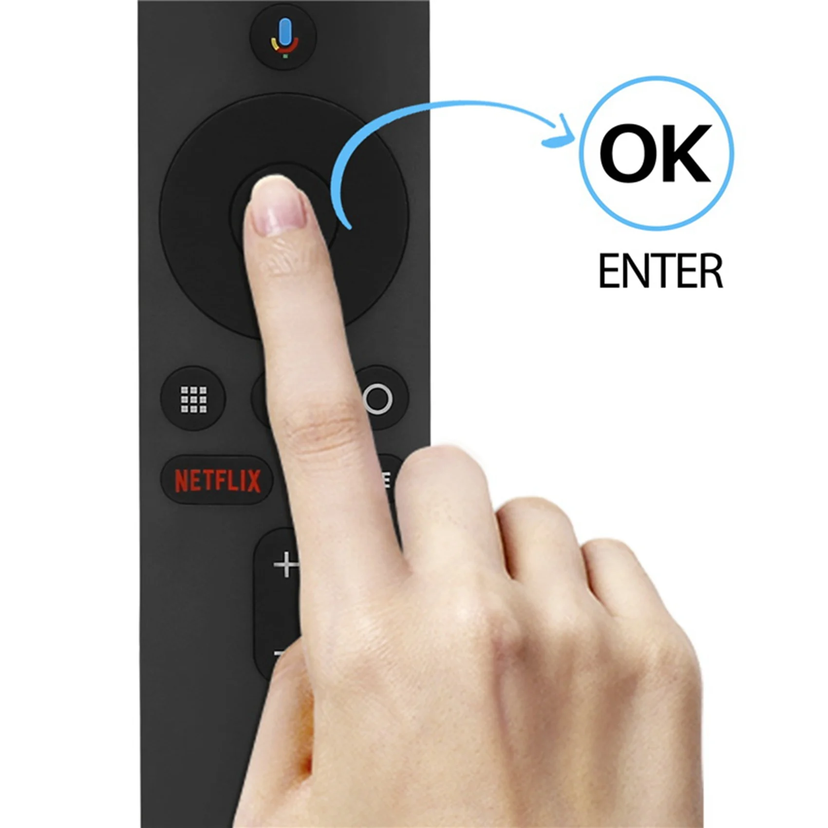 Фото Для Xiaomi MI Box S XMRM-006, голосовой пульт дистанционного управления Bluetooth RF с управлением Google Assistant №5