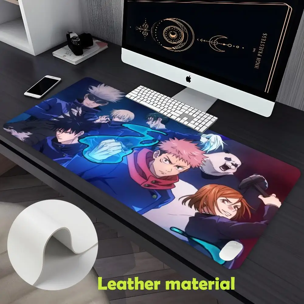 Коврик для мыши uютсу Kaisen Satoru Gojo, большой игровой коврик XXL, Настольный коврик, нескользящий двусторонний Коврик для клавиатуры из искусственной кожи