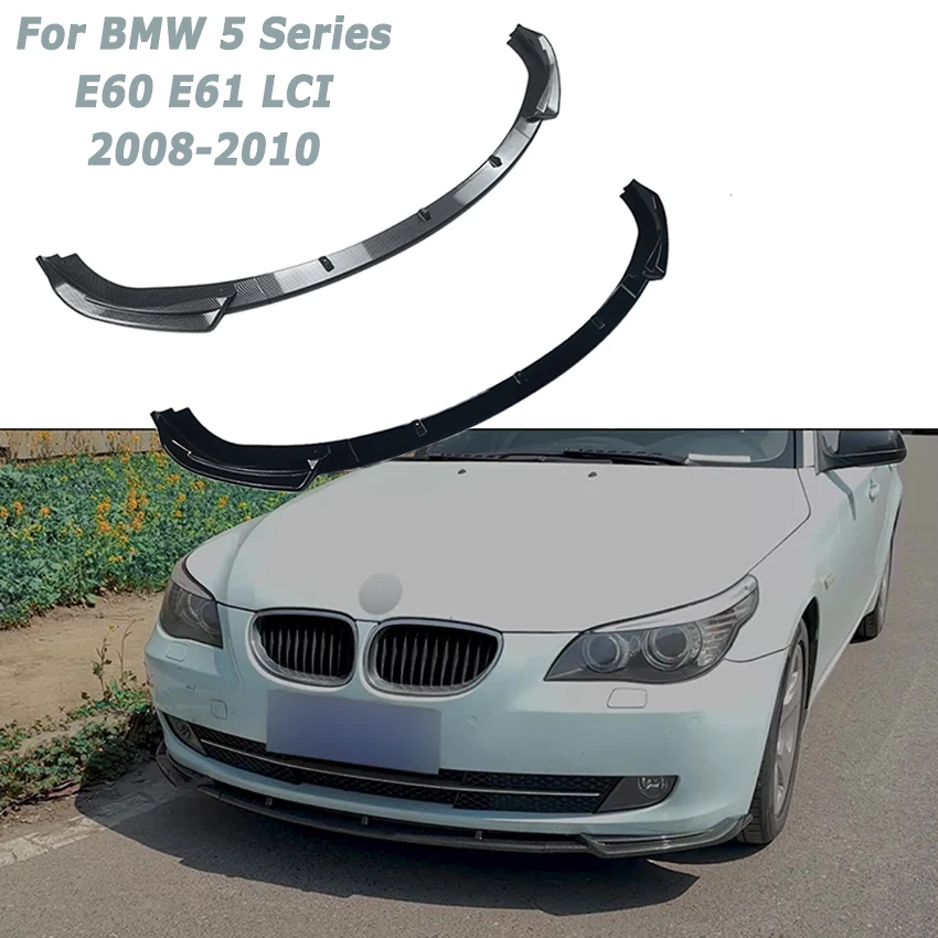 Передний бампер автомобиля для BMW 5 серии E60 E61 LCI 2008-2010, стандартный передний диффузор, сплиттер, автозапчасти для вторичного рынка Внешние аксессуары