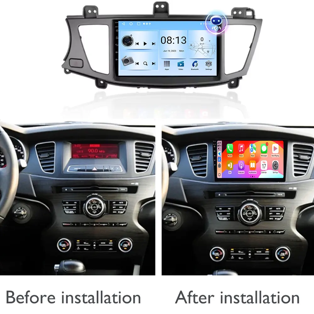 Фото Для KIA K7 Cadenza 2009 20101-2013 Android Авто Авто Радио Стерео GPS Навигация Авто Радио Мультимедийный Плеер Carplay Android 15 №2