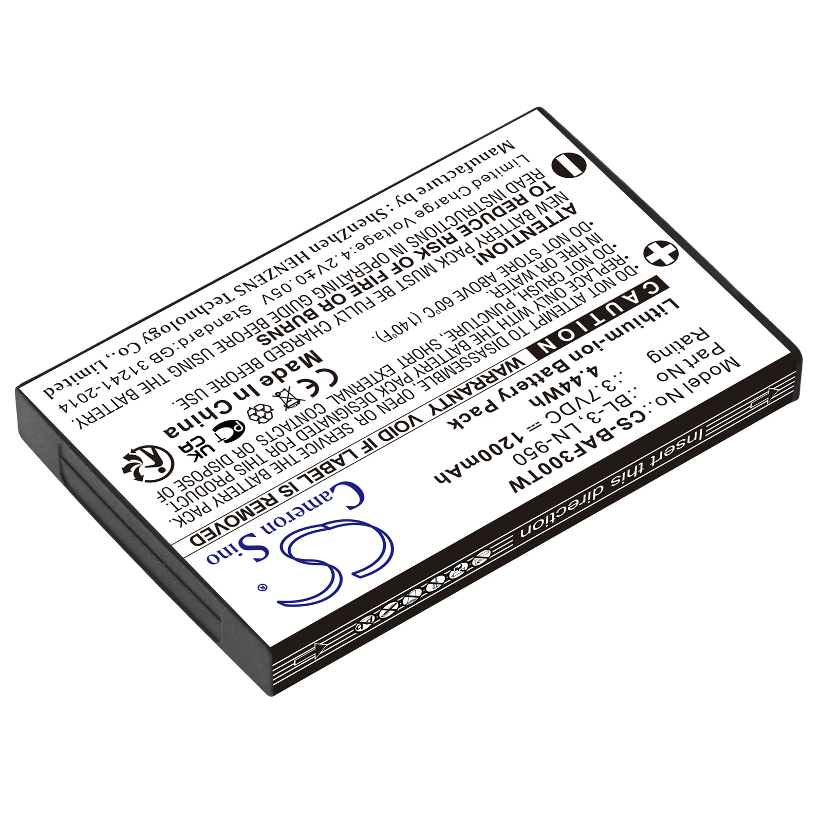Фото Аккумулятор для двусторонней радиосвязи Baofeng BL-3 INTEK LN-950 UV3R UV-3R BF-T6 KT-950EE Weierwei UV3R Yaesu VX3 1200 мАч/4,44 Втч №2