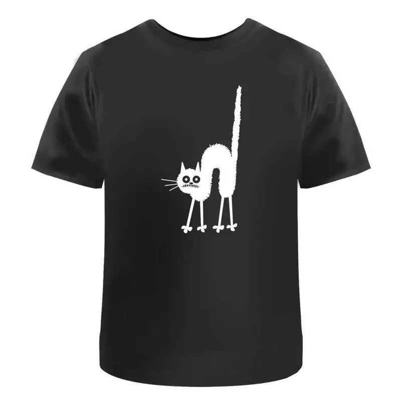 Хлопковая футболка Spooked Cat Ta025081