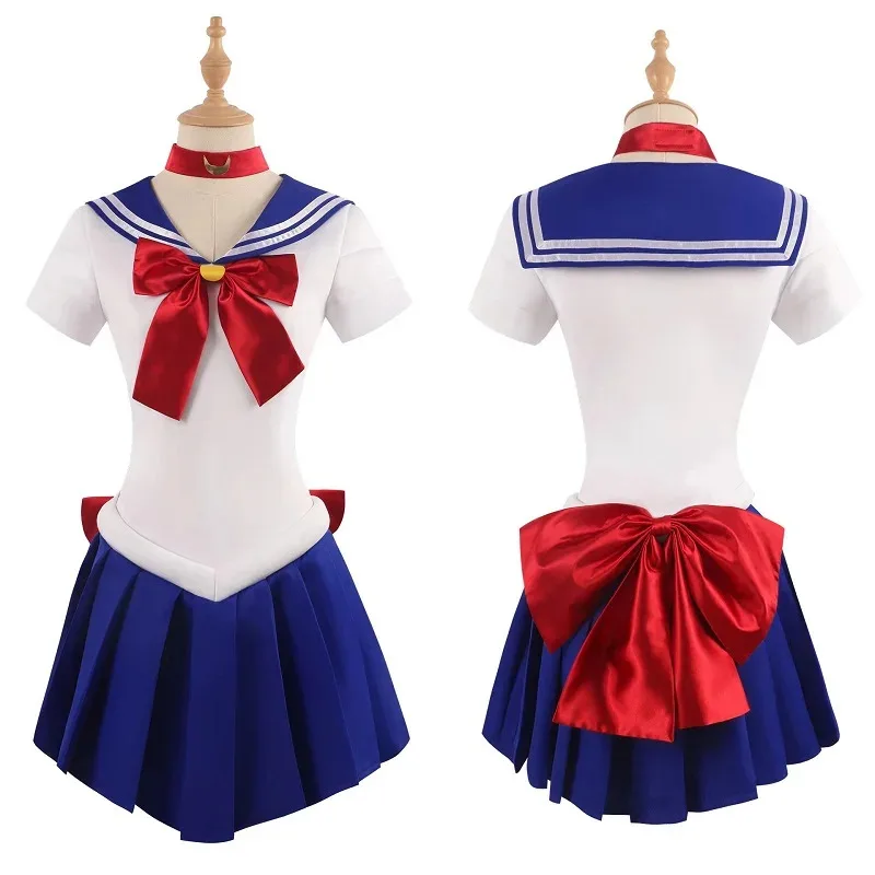 Аниме Sailor Cos Aino Minako Tsukino Usagi Hino Rei Kino Makoto Косплей Костюм Хэллоуин Карнавальная вечеринка Платье для взрослых для женщин;