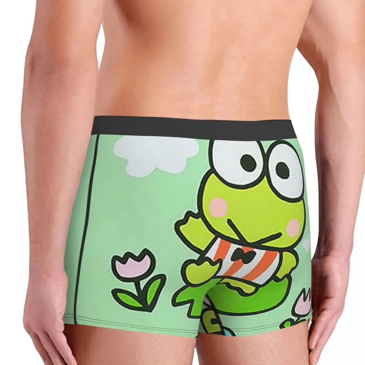 Трусы-боксеры, шорты Keroppi, большие глаза, лягушка, трусы с рисунком, мужское удобное нижнее белье для мужчин, подарки бойфренду (art.: 3920d078f1211) - 3920d078f1211