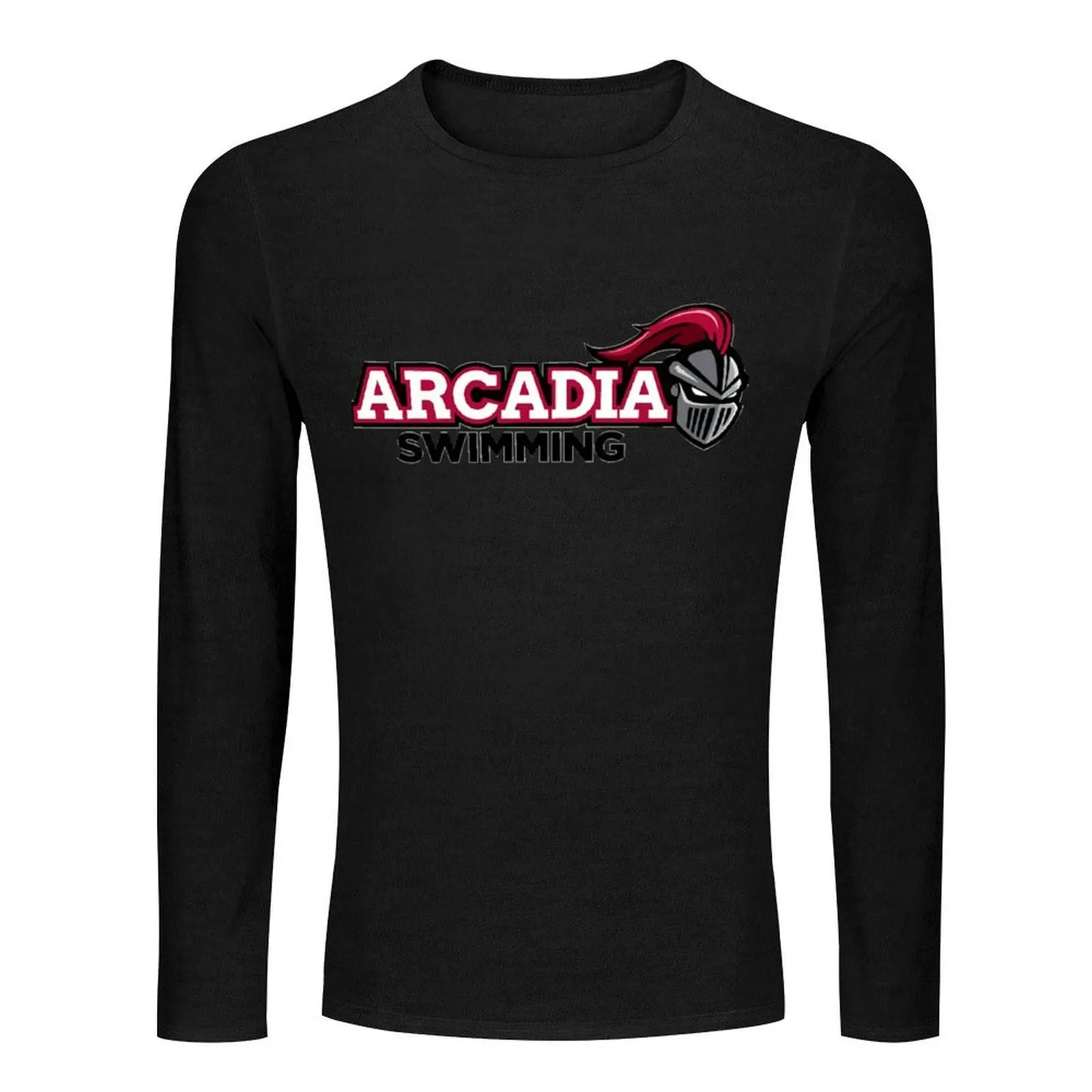 Фото Классическая длинная футболка Arcadia для плавания, забавная футболка с аниме, футболки на заказ, создайте свою собственную мужскую одежду, футболки для мужчин №2