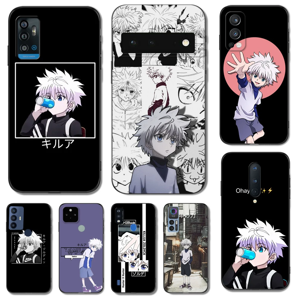 Черный чехол ТПУ для ZTE blade A3 A5 A7 2019 2020 A31 A51 A71 A7S V2020 L210 L8 smart vita 2022 v30 Killua hunter X