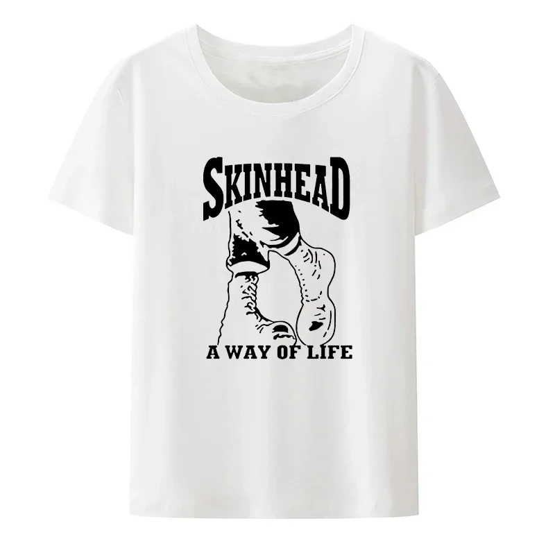 Футболка Skinhead Oi в стиле панк Ска, скутер, распятый 4 кожаный топ, рождественские подарки, футболки для мужчин и женщин, классическая винтажная уличная одежда Camisetas (art.: 3920cb96a85f7) - 3920cb96a85f7