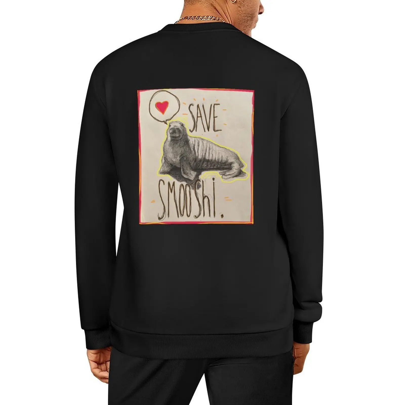 Пуловер Save Smooshi, корейская одежда, осенняя одежда, мужская одежда, спортивные костюмы, новые толстовки