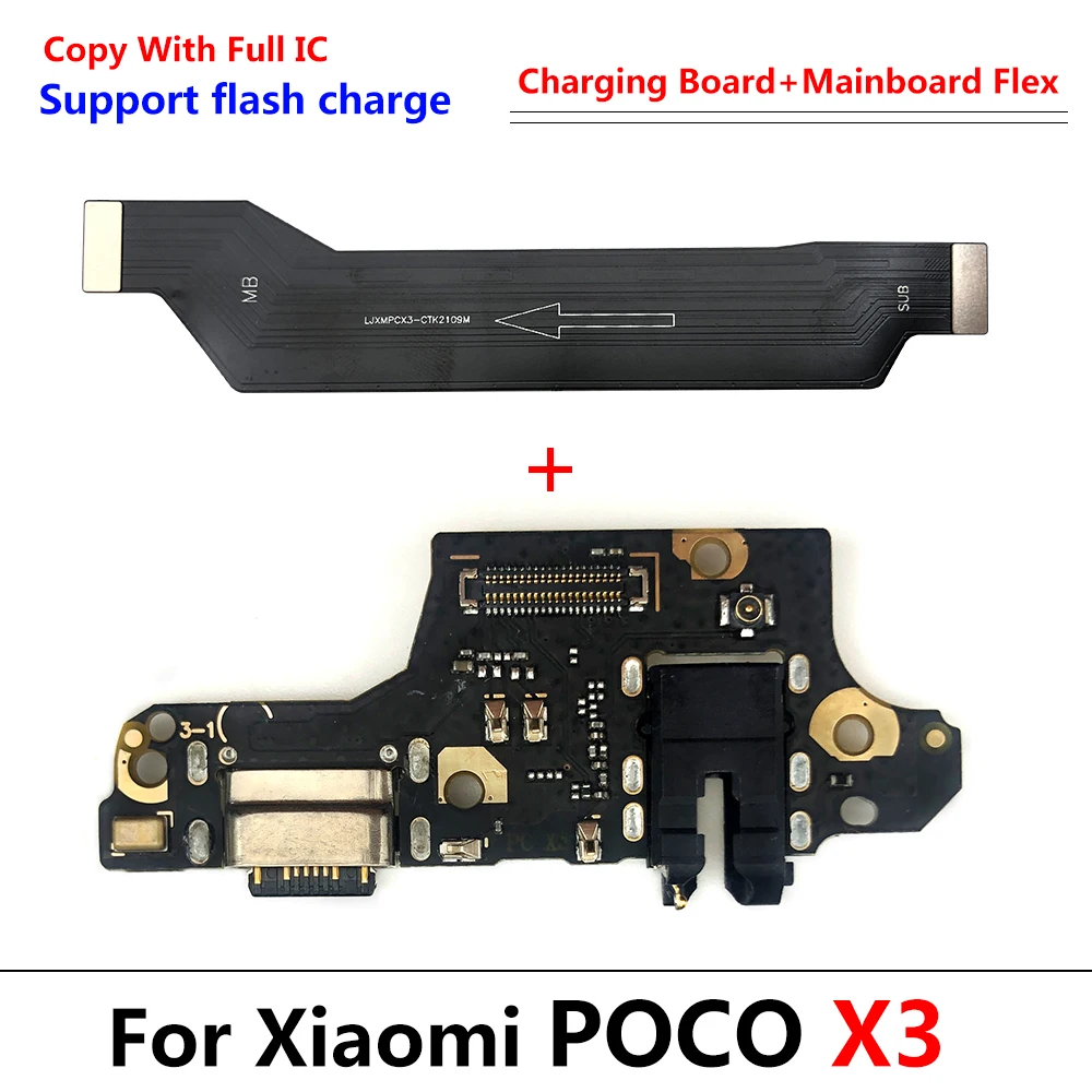 5 шт. порт Pengisi Daya USB для Xiaomi Poco F2 Pro F1 F3 X3 Dock Konektor Papan Mikrofon Fleksibel