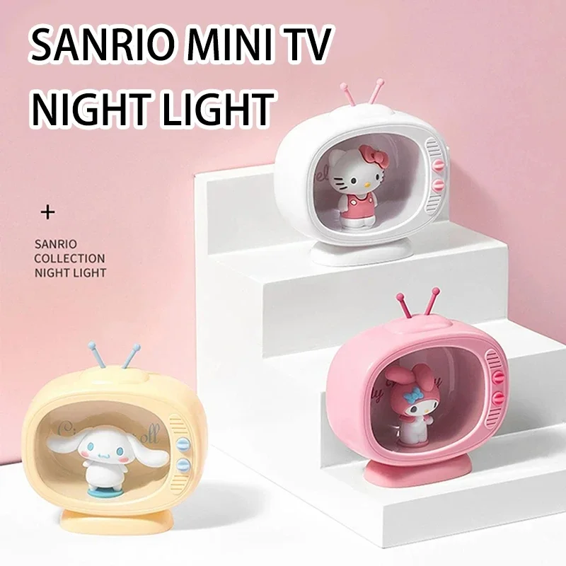 MINISO подлинный Sanrio Night светильник Kawaii Mini TV Hello Kitty режим сна аксессуары Аниме игрушки прикроватный подарок для детей и девочек (art.: 3920c879b2ff6) - 3920c879b2ff6