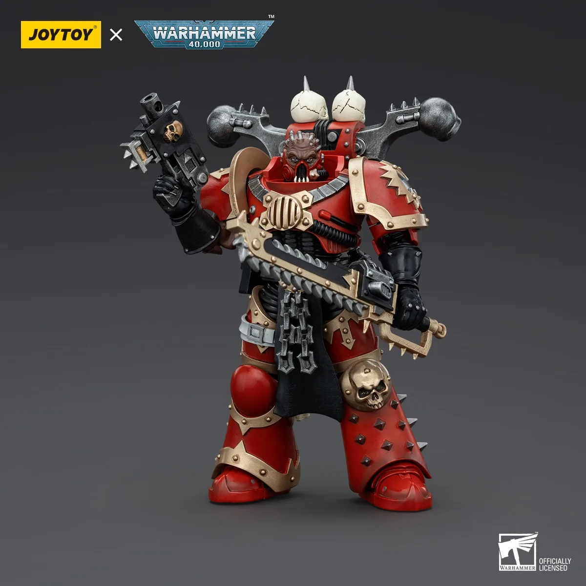 JOYTOY Warhammer 1/18 фигурки World Eaters Khorne Berzerker Khorne Berzerker 7, модель игрушки, подарки для мальчиков, 3,75 дюйма
