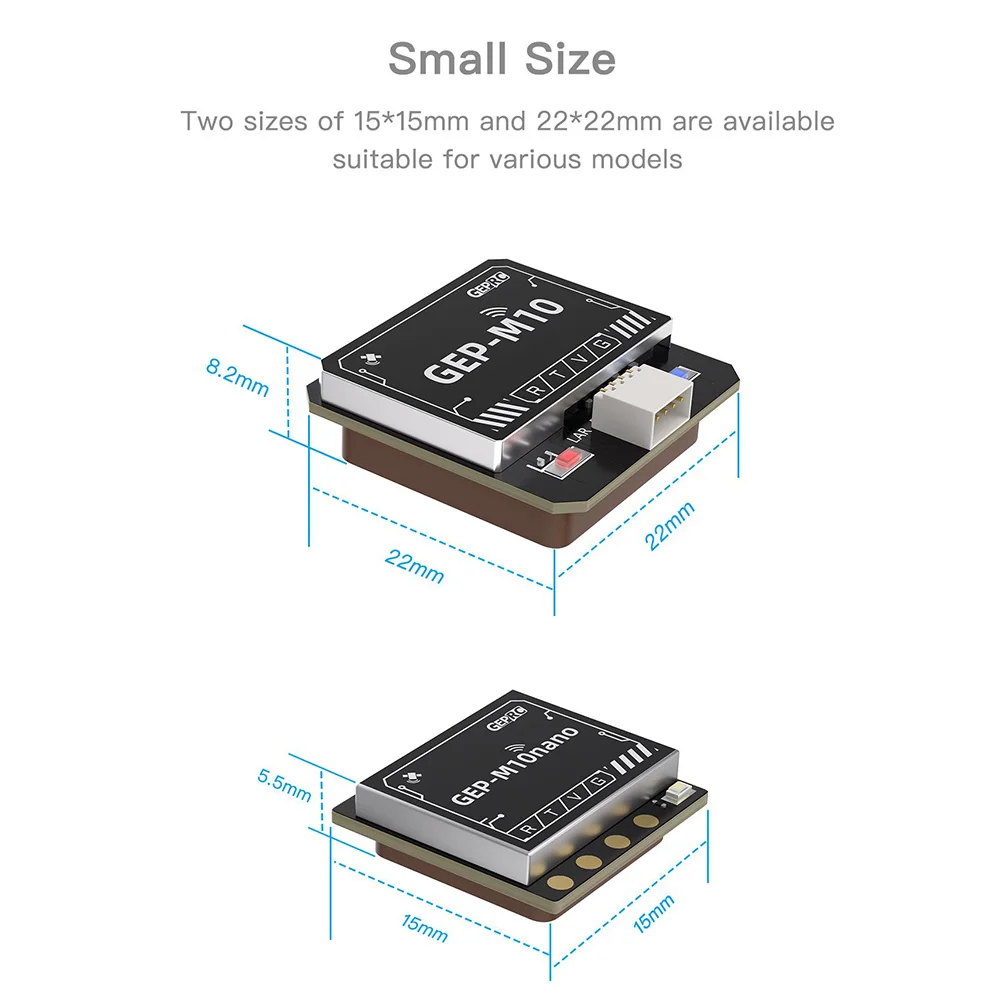 Фото GPS-модуль GEPRC M10/M1025 с серийным чипом GPS Nano/DQ Verision для аксессуаров для дронов FPV Поддержка GPS + BDS + Galileo + QZSS №5