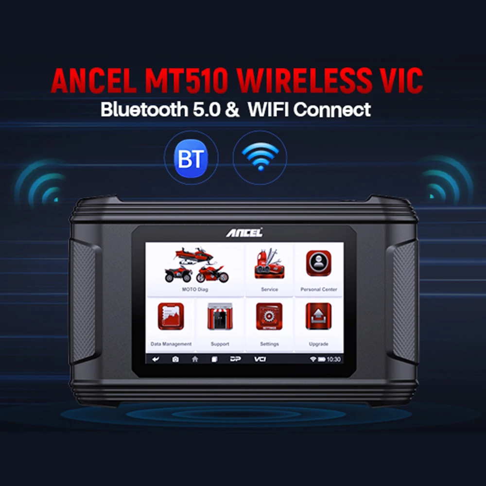 Сканер мотоциклов ANCEL MT510 2025 для BWMDUCATIHARLEY ECU Сброс масла ABS Bleeding Moto сканер Все системы считыватель кодов (art.: 3920cdc745b5c) - 3920cdc745b5c
