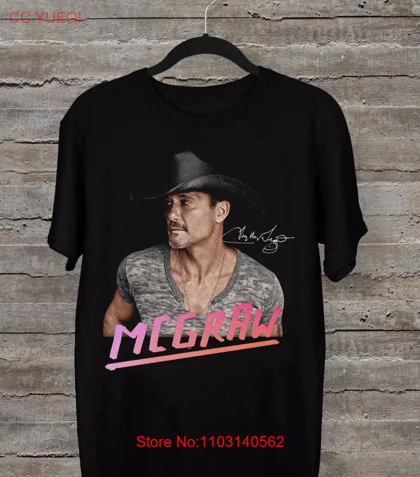 Новый Популярный хлопковый подарок Tim McGraw для футболки