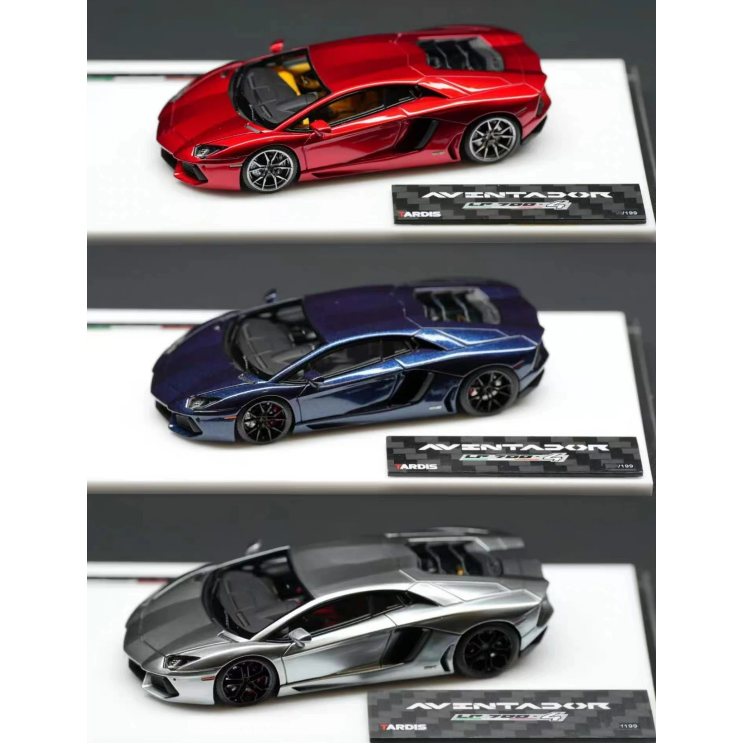 Tardis 1:64 AVENTADOR LP700-4 Литая под давлением модель автомобиля из смолы, ограниченная серия