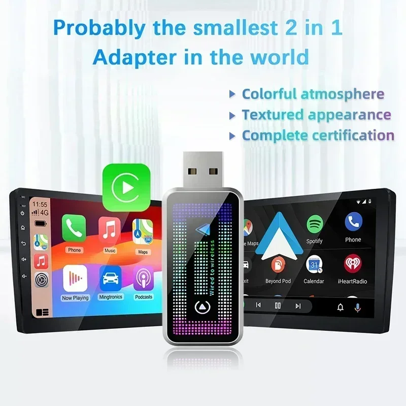 Фото Новинка 2023 года, проводной и беспроводной CarPlay AI Box Dongle Mini Box, беспроводной Carplay Android Plug and Play, Wi-Fi, быстрая связь ﻿ Для Lexus RX №2