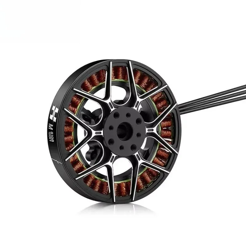 HM-8108-150KV UL Бесщеточный двигатель для радиоуправляемых дронов, совместимый с промышленностью 6S LiPo Максимальная тяга 5,5 кг/ротор для 2,5 ~ 3,5 кг