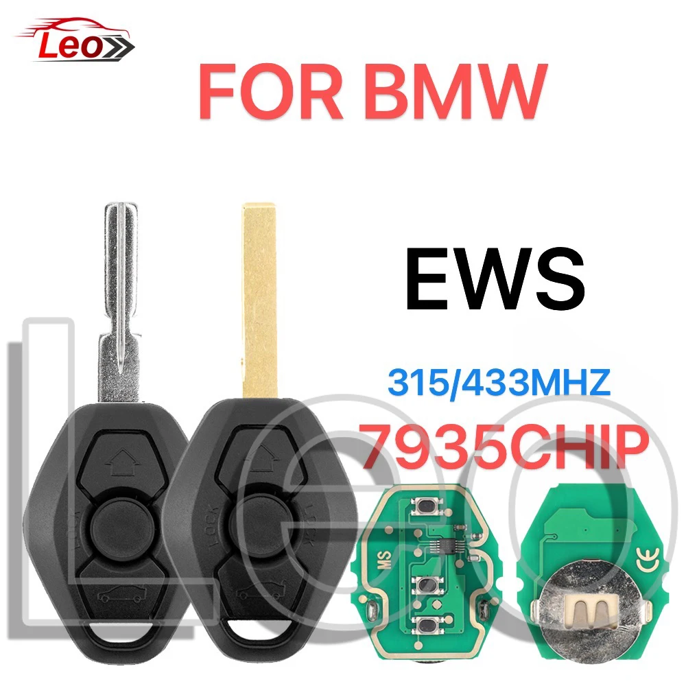 Автомобильный дистанционный ключ Leo EWS Sytem для BMW X3 X5 Z3 Z4 1/3/5/7 серии E38 E39 E46 315/433 МГц 7935CHIP