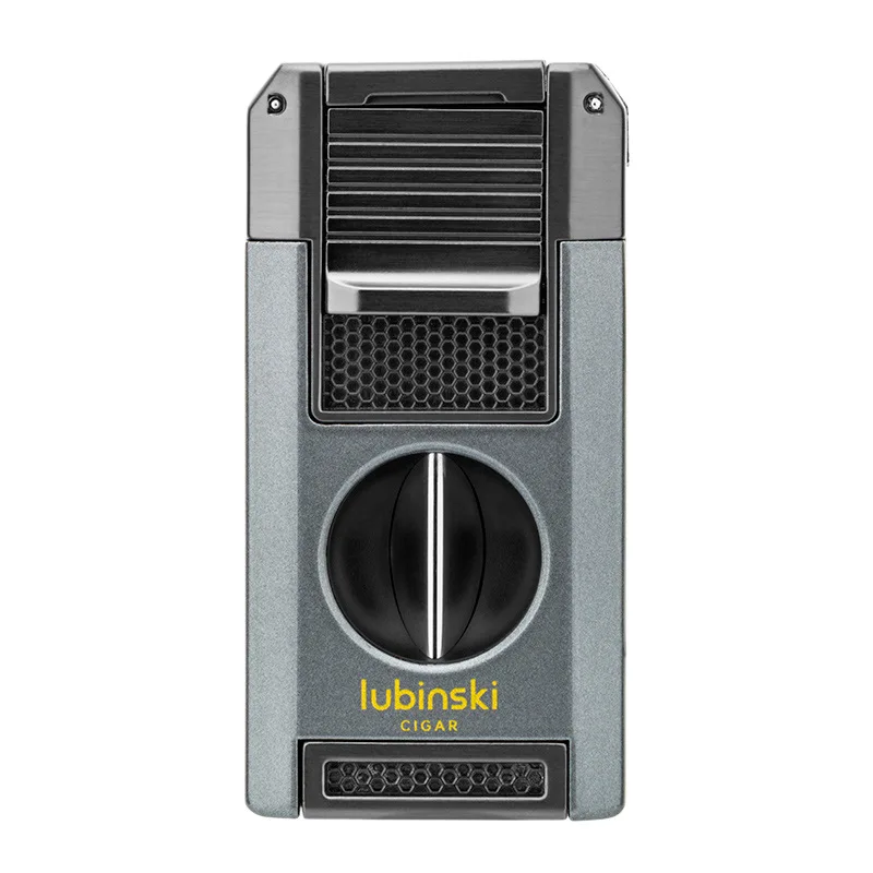 Зажигалка Lubinski Dual Jet: ваш максимальный многофункциональный помощник для курения с иглой, ударом и V-образным вырезом — резак (art.: 3920cd252e31f) - 3920cd252e31f