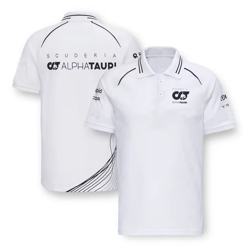 2023, футболка Scuderia Alpha Tauri Formula One Team Uniform F1, мужская спортивная футболка поло для мотоциклистов