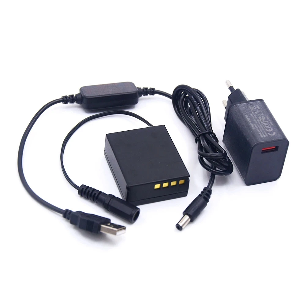 Фото USB-кабель QC3.0, USB-зарядное устройство, флейоресцентная батарея BLH1, зарядное устройство постоянного тока для Olympus EM1 MARK II, флейоресцентный аккумулятор EM1 Mark 2, камера №3