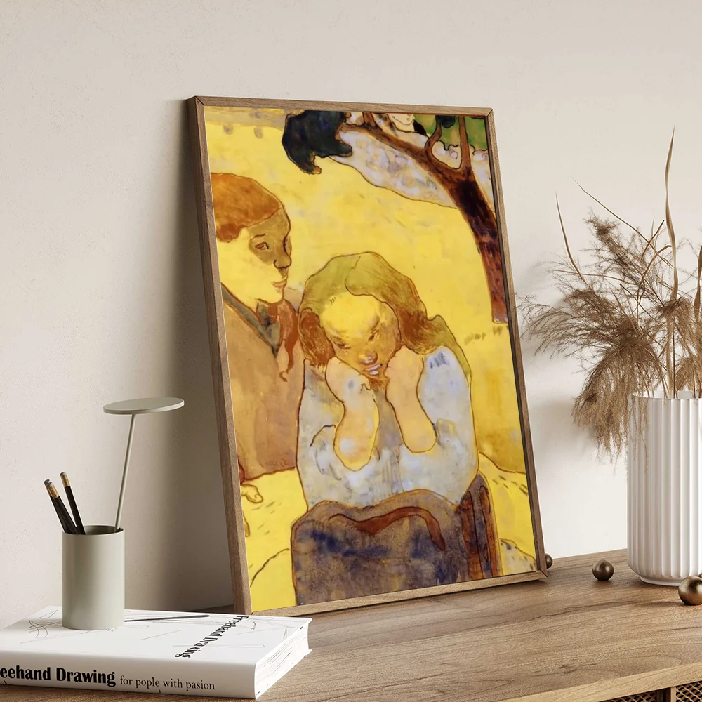 Фото Paul Gauguin Figure Canvas Painting DIY Sticky Poster Fancy Wall Sticker For Living Room Bar Decoration Wall Decor №5