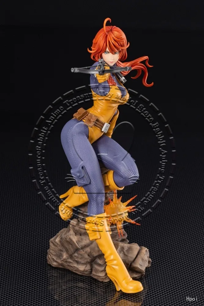 Фото В наличии оригинальная статуя Kotobukiya G I Joe Bishoujo Scarlett, ПВХ, АБС-пластик, коллекционное подарочное украшение №4