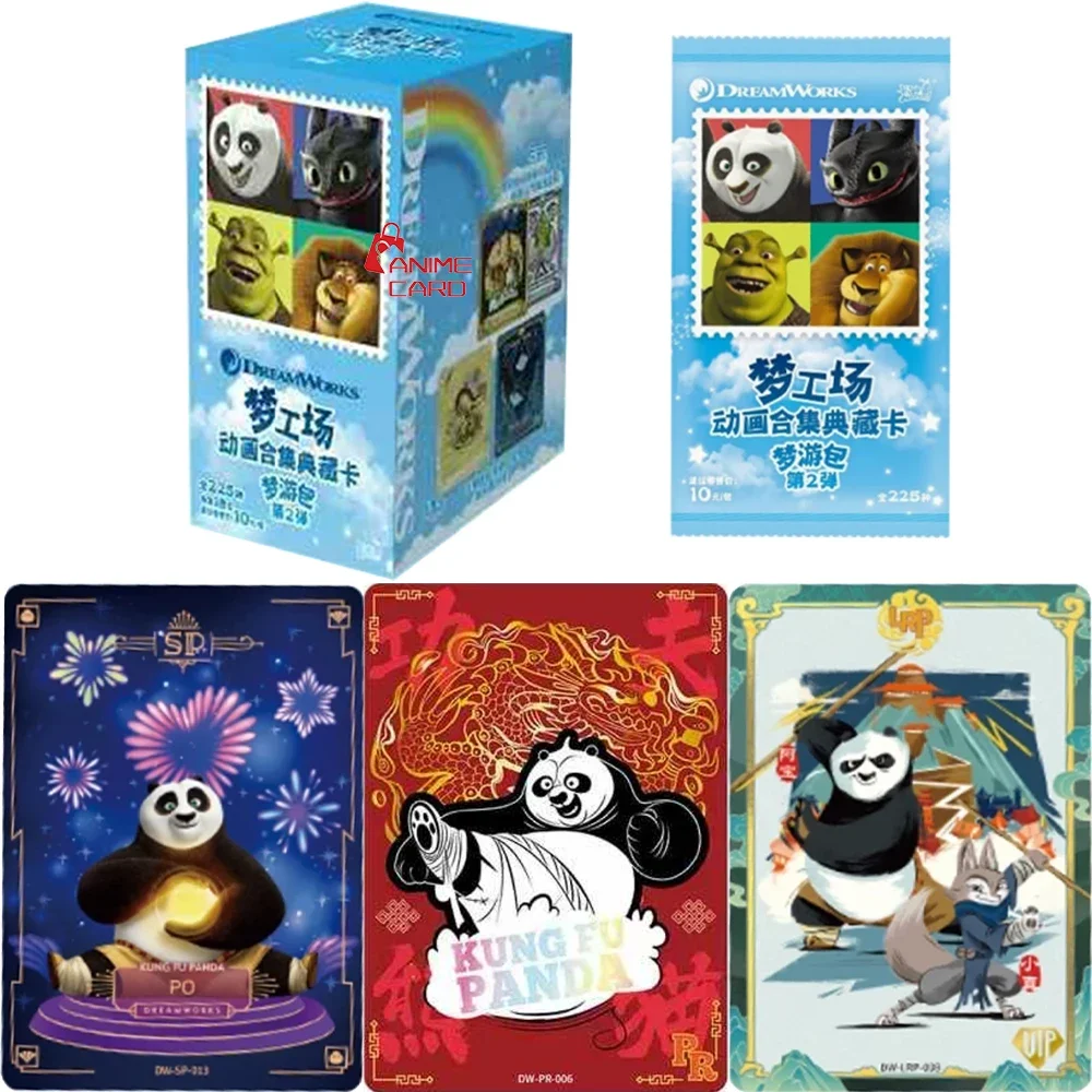 KAYOU натуральная карта DreamWorks, пакет для сна, золотистая, серебряная карта SE, кунг-фу, панда, кино, ТВ, коллекция аниме, карты, игрушки, подарки