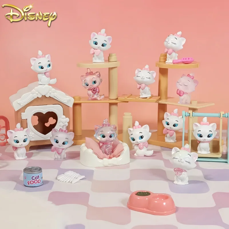 Миниатюрная фигурка из аниме Miniso Disney «Мари», Милая модель игрушек «аристокоты», мультяшная Кукла, автомобиль, Декор, коллекция, подарок на день рождения