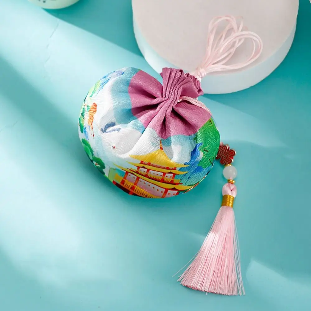 Фото Lucky Bag с кисточкой Dragon Boat Festival Саше в китайском стиле с принтом Женская сумка для ювелирных изделий Подвесной саше Zongzi ручной работы Подарки №5